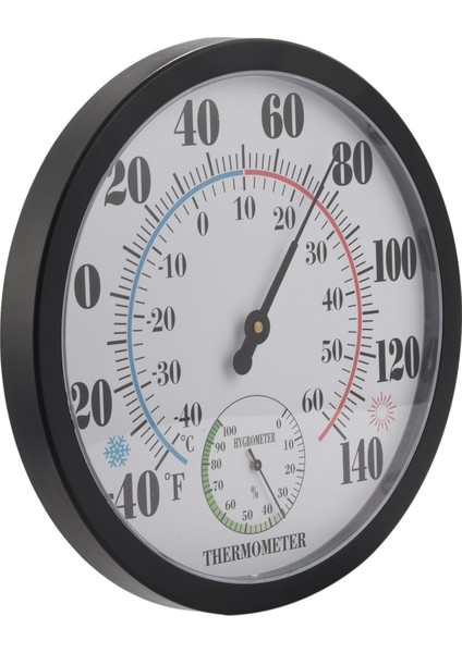 2x 10 Inç Kapalı Dış Hava Termometresi/higometre Veranda Duvar Dekoratif Pil Gerekmez (Yurt Dışından) fiyatları