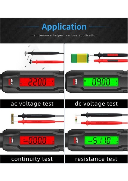 Bside A40 Kızılötesi Termometre Dijital Multimetre 4000 Sayısı Akıllı Otomatik Aralık Ohm Ncv Hz Gerçek Süreklilik Canlı Metre (Yurt Dışından) modelleri