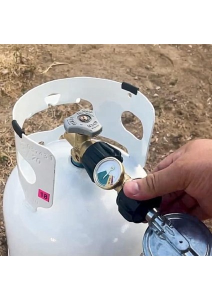 Propan Tank Gösterge Seviye Göstergesi Sızıntı Dedektörü Gaz Basınç Ölçer Tüm Silindirler Için Evrensel Katı Pirinç (2 Pack) (Yurt Dışından) fırsatları