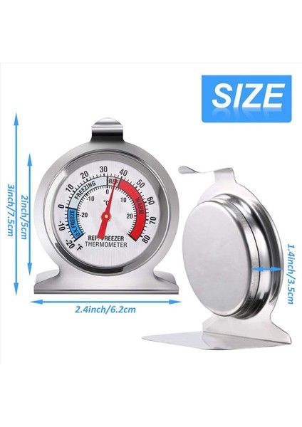 9x Buzdolabı Dondurucu Termometre Serisi Buzdolabı Dondurucu Için Büyük Kadran Termometresi Sıcaklık Termometresi (Yurt Dışından) fiyatları