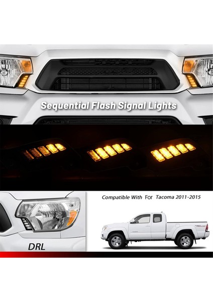Toyota Tacoma 2011-2015 Aksesuarları Için Ön Yan Marker Gündüz Koşu Lambası Amber Sıralı Dönüş Sinyali (Yurt Dışından) modelleri
