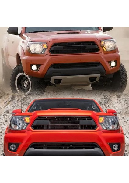 Toyota Tacoma 2011-2015 Aksesuarları Için Ön Yan Marker Gündüz Koşu Lambası Amber Sıralı Dönüş Sinyali (Yurt Dışından) fırsatları