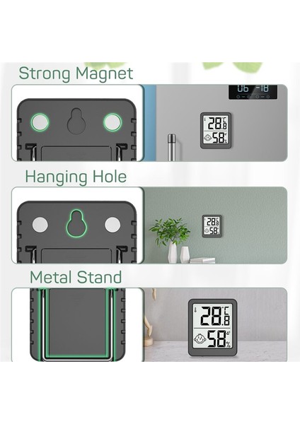 LCD Dijital Termometre Higometre Kapalı Oda Sıcaklık Nem Metre Sensörü Gösterge Hava Istasyonu (Yurt Dışından) fiyatları