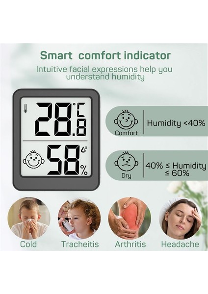 LCD Dijital Termometre Higometre Kapalı Oda Sıcaklık Nem Metre Sensörü Gösterge Hava Istasyonu (Yurt Dışından) modelleri