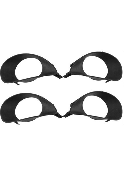 Toyota Yaris Için Sis Lambası Gölgesi ile 4x Araba Ön Tampon 2 Kaplı Hatchback 2007-2013 (Yurt Dışından)