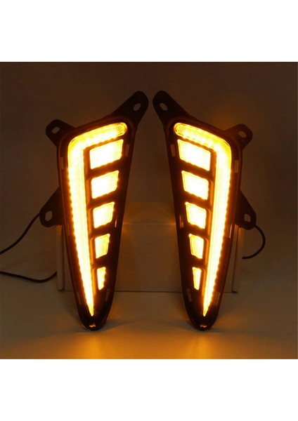 Toyota C-Hr Chr Için LED Drl Sürüş Sis Lambası 2016-2021 Ön Gündüz Çalışma Işığı ile Dinamik Sıralı Dönüş Sinyali (Yurt Dışından) indirimleri