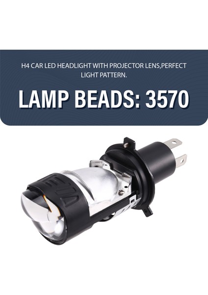 LED Mini Projektör Lens H4 Araba Far Ampulleri LED Lens Balıkgözü Lambası Beyaz Turbo Lambalar (Yurt Dışından) indirimleri