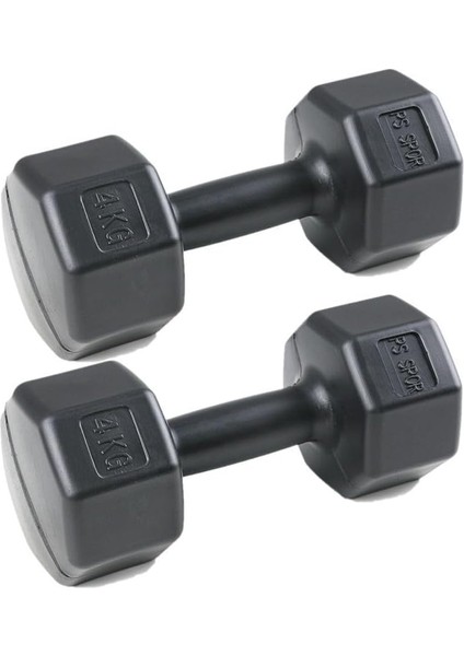 8 kg Dambıl Set (4 kg Dambıl x 2 Adet Gönderim Yapılır) Siyah modelleri