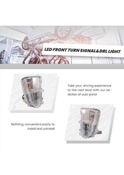 LED Ön Dönüş Sinyal Lambası Drl 2012-2015 Için Gündüz Çalışma Işığı Toyota Prius Facelift XW30 81511-47060 81521-47060 (Yurt Dışından) fırsatları