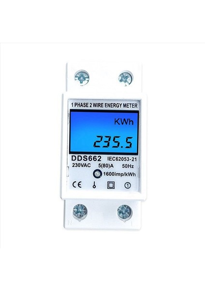 2x Dın Ray Dijital Tek Faz Sıfırlama Sıfır Enerji Ölçer Ac 220V Kwh Voltaj Akım Güç Tüketimi Ölçer A (Yurt Dışından) fiyatları