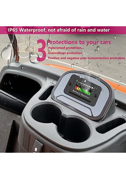 2x 12V 24V 36V 48V 60V 72V LED Pil Monitör Göstergesi Pil Yakıt Göstergesi Lityum Iyon Pil Test Cihazı (Yurt Dışından) indirimleri