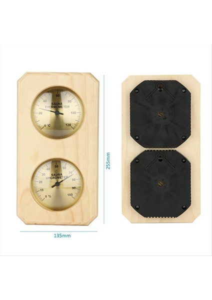 Sauna Termometre 2 Içinde 1 Ahşap Sauna Higrotermografi Kapalı Santigraf Termometresi ve Higometre Otel Veya Sauna Odası (Yurt Dışından) fiyatları