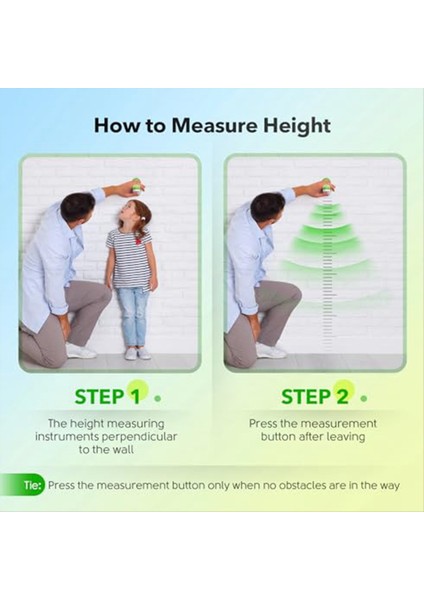 Ultrasonik Yükseklik Ölçüm Stadyometre - Çocuklar Için Yükseklik Ölçüm Büyüme Grafiği Ev Odası Dekoru Çocuklar (Yurt Dışından) fırsatları