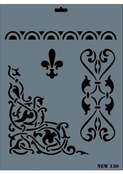 Rich New Seri N-130 Stencil 35X25 cm