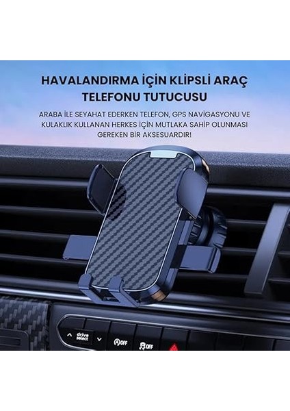 Klipsli Sarsılmaz Airwent Araç Havalandırma Telefon Tutucu Araç Içi Telefon Tutucu fiyatları