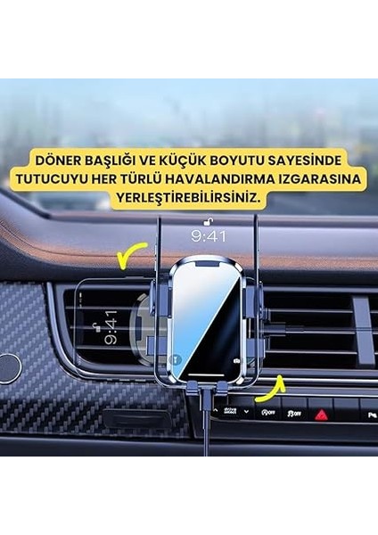 Klipsli Sarsılmaz Airwent Araç Havalandırma Telefon Tutucu Araç Içi Telefon Tutucu modelleri
