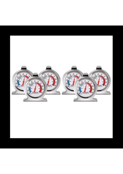 2x Buzdolabı Dondurucu Termometre Serisi Buzdolabı Dondurucu Için Büyük Kadran Termometresi Sıcaklık Termometresi (Yurt Dışından)