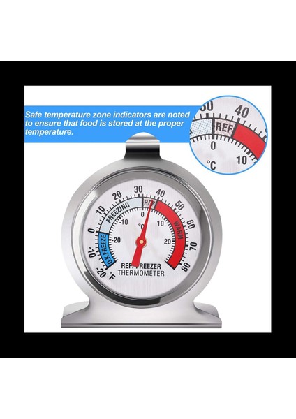 2x Buzdolabı Dondurucu Termometre Serisi Buzdolabı Dondurucu Için Büyük Kadran Termometresi Sıcaklık Termometresi (Yurt Dışından) modelleri