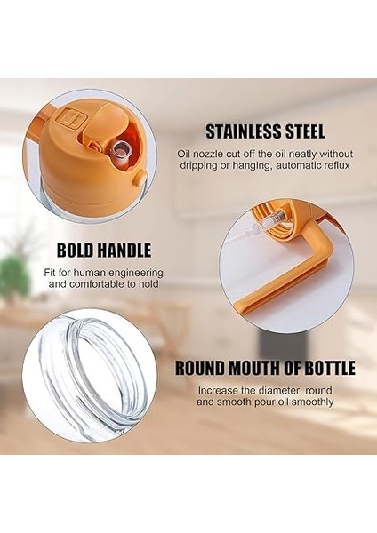 2'si 1 Arada Yağ Dağıtıcı ve Yağ Püskürtücü, Mutfak Spreyi Için Yağ Dispenseri, 470ML Zeytinyağı Şişesi, Pişirme, Mutfak, Salata, Derin Kızartma, Sirke, Barbekü Sprey Şişesi (Yeşil) fırsatları