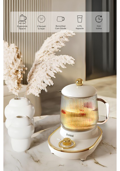 YSB-GC03 Venice Beyaz Kettle