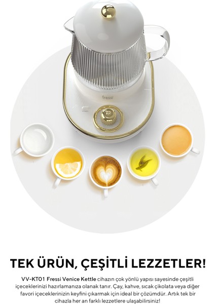 YSB-GC03 Venice Beyaz Kettle