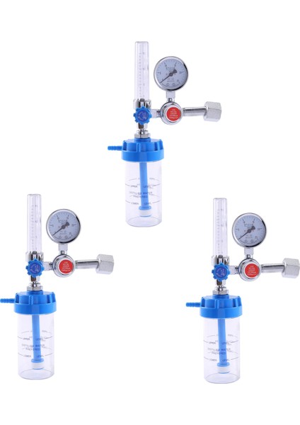 3x Oksijen Metre Yh YX11A Şamandıra Tipi Oksijen Inhalatör Ölçüm Basıncı Valf Basınç Regülatörü G5/8 (Yurt Dışından)