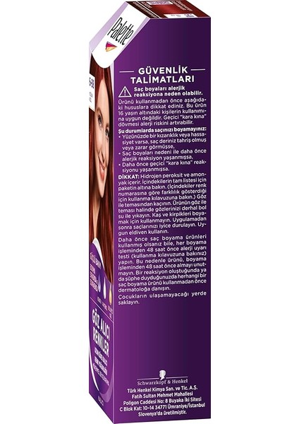 Yoğun Göz Alıcı Renk Saç Boyas 6-88 Yoğun Kızıl indirimleri