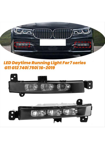 1paır Ön Tampon Sis Lambası LED Bmw 7 Serisi G11 G12 740I 750I 16-2019 6317342953 63177342954 (Yurt Dışından) fırsatları
