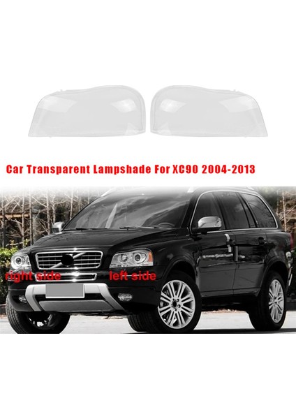 -Volvo XC90 2004-2013 Için 2x Araba Şeffaf Abajur Kafa Işık Kapağı Gözlük Lambası Gölge Far Kabuk Kapağı Lens (Yurt Dışından) fırsatları