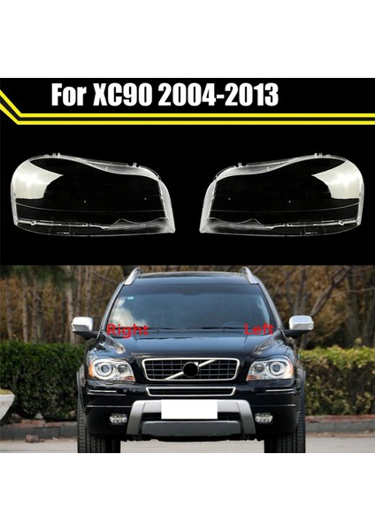 -Volvo XC90 2004-2013 Için 2x Araba Şeffaf Abajur Kafa Işık Kapağı Gözlük Lambası Gölge Far Kabuk Kapağı Lens (Yurt Dışından) indirimleri