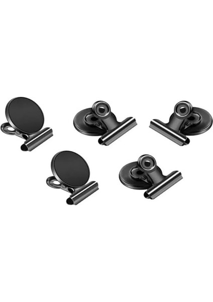 Mıknatıslı Klips Mandallı Kağıt Tutucu Mıknatıs 5 Adet