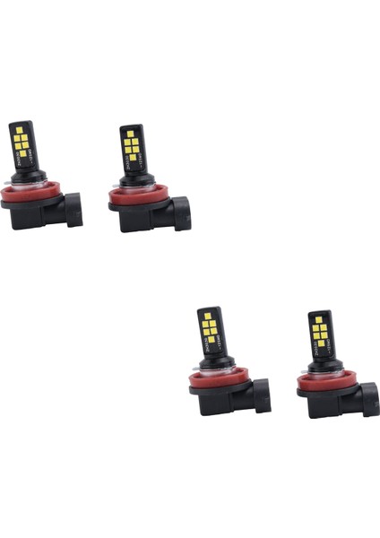 4pcs Araba Vurgulama Sis Found H8/H11 3030 12SMD Soğuk Beyaz Koleksolus (Yurt Dışından)