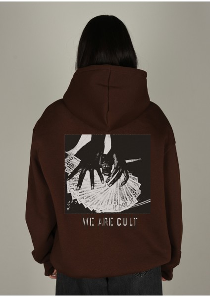 Cult Baskılı Kapüşonlu Sweatshirt