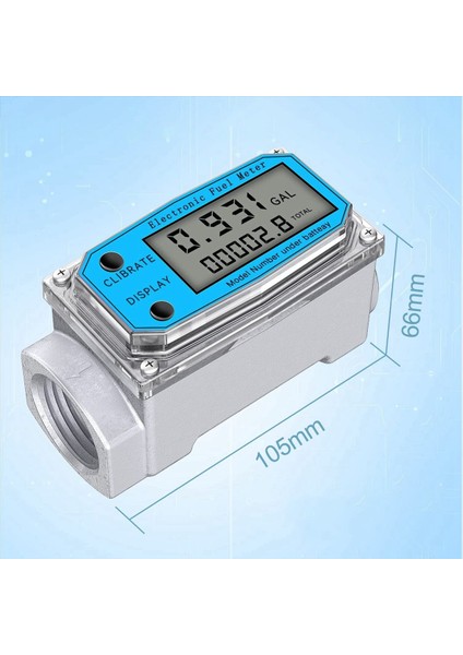 2x Dijital Türbin Su Akışı Ölçer Npt Sayacı ve Fnpt Iplik Gaz Yağı Yakıt Flowmetre (1 Inç) ile Dijital LCD Ekran (Yurt Dışından) indirimleri