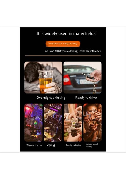 Alkol Test Merkezi Havadan Yıkılmış Sarhoş Sürüş Testi Ölçümü Alkol Test Aleti Ev Sesli Yüksek Hassasiyet (Yurt Dışından) fırsatları
