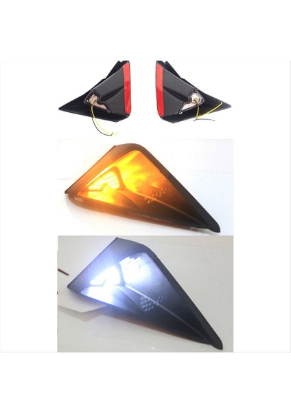 Araba Drl Sis Figürleri Lamba Tampon Dönüş Sinyali Işıklar Ford Mustang Için Sarı Işık 2018-2022 (Yurt Dışından)