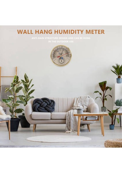 5inch Min Maks Termometre Higrometre Duvar Montaj Duvar Asma Analog Iç Mekan Açık Yağmur Önleme Sıcaklığı Nem Ölçer (Yurt Dışından) modelleri