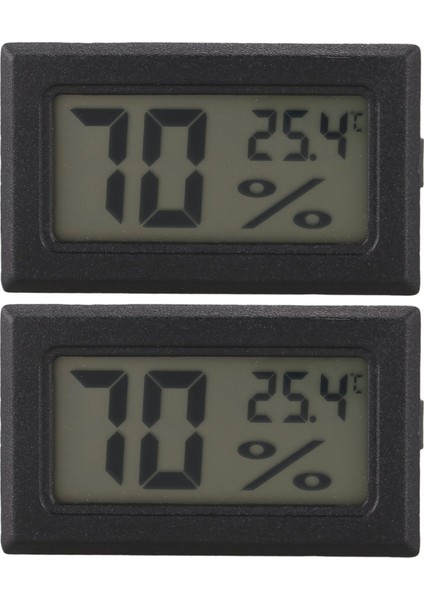2x Mini Dijital LCD Termometre Higometre Nem Sıcaklık Ölçer Probu (Yurt Dışından)