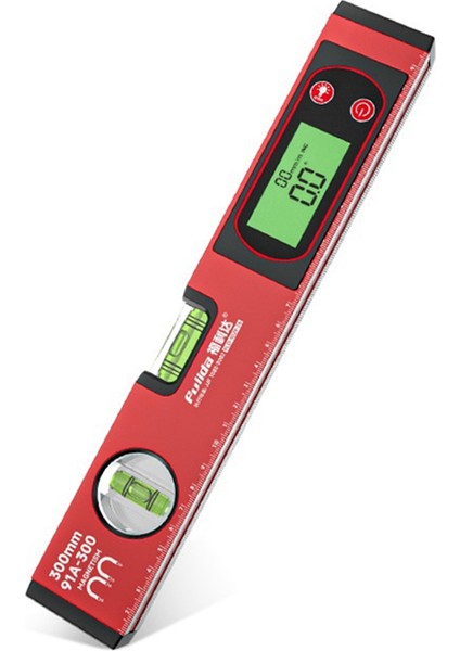 Fulida Dijital Prostrıce Angrad Bılger Seviye 0-90 ° Inklinometre Eğim Ölçeği Kabarcık Manyetik Seviye Cetvel 30CM (Yurt Dışından)