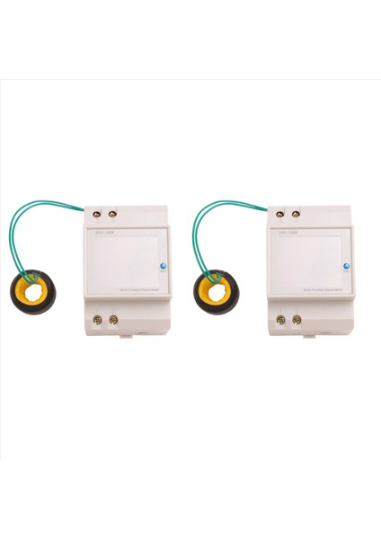 2x Dın Demiryolu Dijital Elektrik Ölçer AC40-300V 100A Voltmetre Akım Güç Ölçer Kwh Elektrik Enerji Frekans Ölçer (Yurt Dışından)