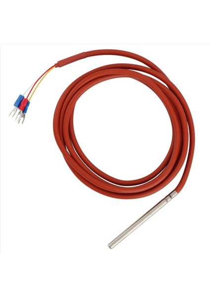 2x PT100 Rtd Sıcaklık Sensörü 6MMX80MM Sınıf B 2m Silikon Jel Kaplamalı Tel Platin Direnç Pt 100 Paslanmaz Çelik (Yurt Dışından) modelleri