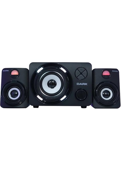 SP-214 11W Rms 7 Farklı Renk Titreşimli LED 2+1 Multimedia Speaker Hoparlör (DK-AC-SP214)