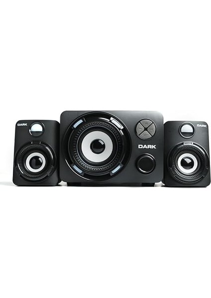 SP-214 11W Rms 7 Farklı Renk Titreşimli LED 2+1 Multimedia Speaker Hoparlör (DK-AC-SP214) modelleri