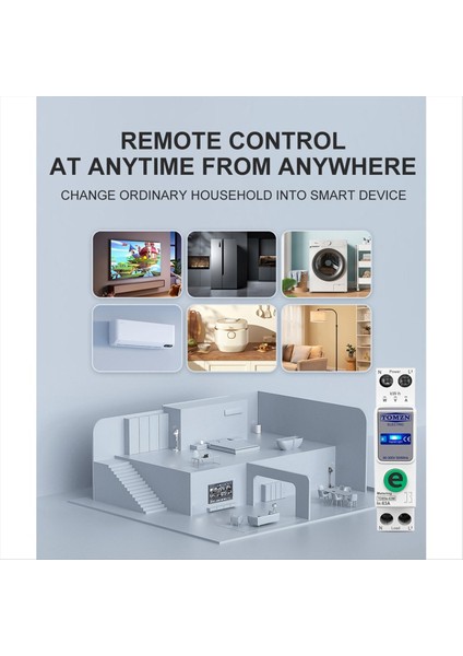 Tomzn TOB9E-63M Ewelink 110V 220V Wifi Akıllı Enerji Ölçer Kwh Ölçüm Izleme Devre Kesici Zamanlayıcı Röle Akıllı Ana Sayfa 63A (Yurt Dışından) fırsatları