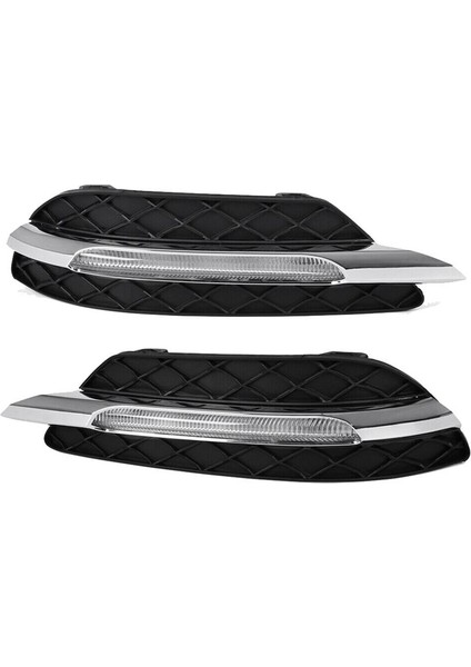 Çift LED Drl Gündüz Koşu Farları Sis Lambası Mercedes Benz C-Serisi W204 C250 C300 11-13 (Yurt Dışından) fırsatları