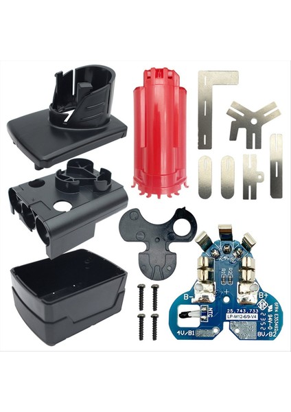 M12 Lı-Ion Pil Plastik Kılıf Pcb Koruma Devre Kartı Milwaukee 12V 48-11-2411 9 x 18650 Için Muhafaza Kabuğu (Yurt Dışından)
