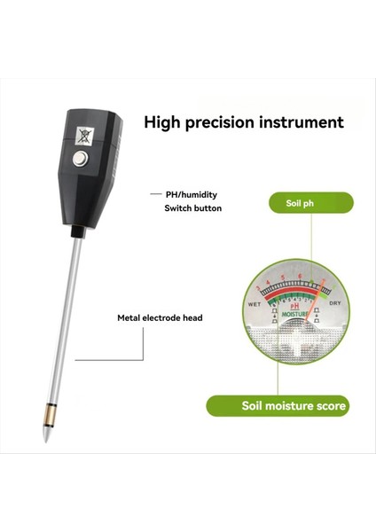 2&#39 Si 1 Arada Toprak Ph ve Nem Ölçer Bahçe Için Metal Sensörü Çim Çiftlik-Açık Bahçe Için Temel Araç Orta (Yurt Dışından) modelleri