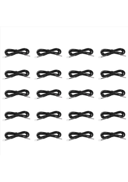 20PCS 2 M Ntc Termistör Sıcaklık Sensörü Su Geçirmez Prob Teli 10 K% 3950 Siyah (Yurt Dışından)