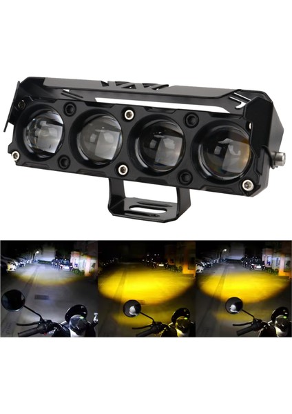 Motosiklet 12V LED Iş Işığı Çift Renk Çalışan Işık Nokta Sis Işığı Araba Kamyonu Traktör Sürüş Far Lambası (Yurt Dışından) indirimleri