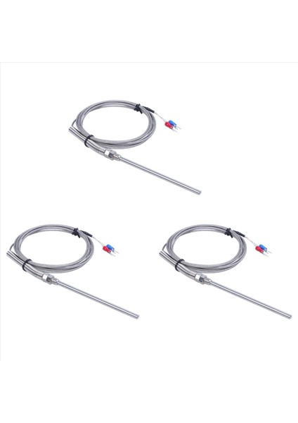 3x K Tip 0-800 Derece Celsius Termokupl Prob Sensörleri 2m 6 5ft (Yurt Dışından)